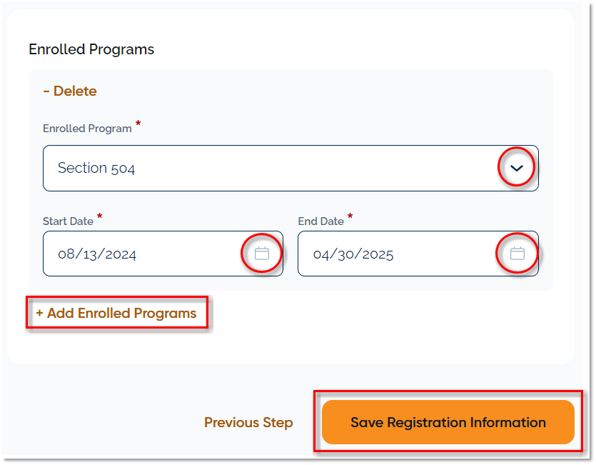 SST Add Enrolled Programs form.png